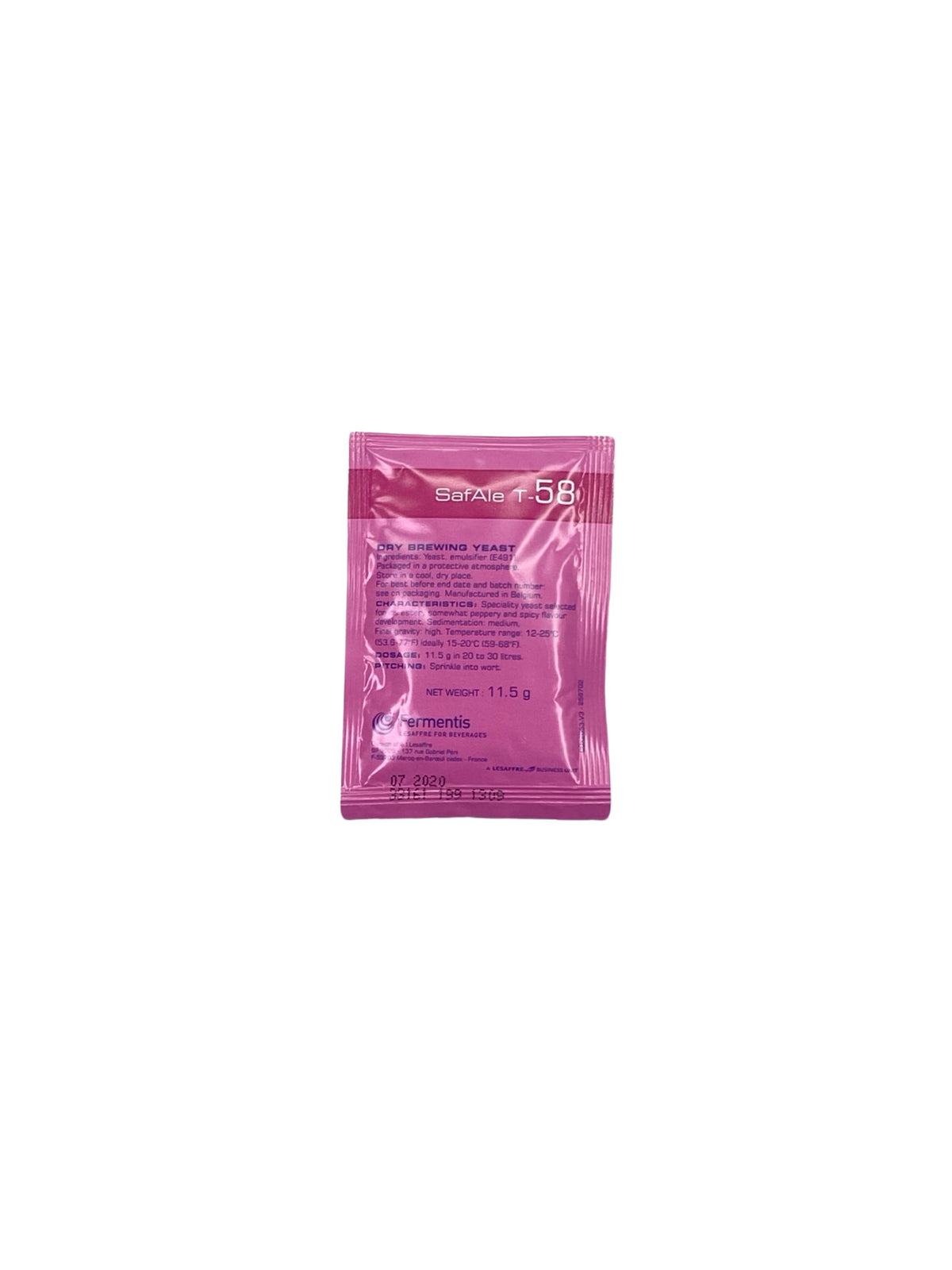Fermentis SAFALE T-58 Yeast - 11.5gm (Out of date)