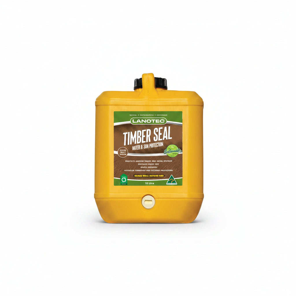yellow 10ltr container that is screw top containing timber seal