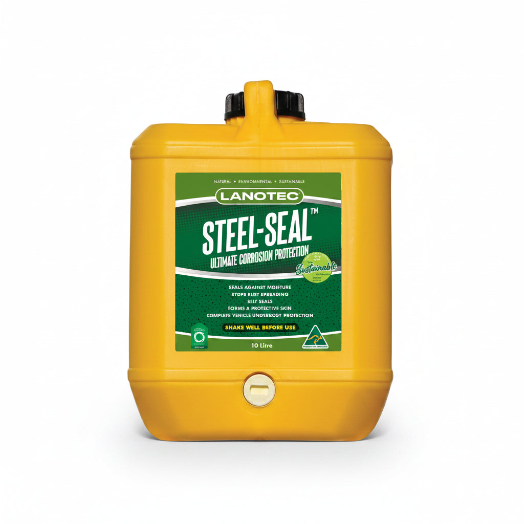 10ltr plastic container with a screw top containing steel seal