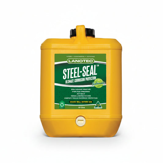 10ltr plastic container with a screw top containing steel seal