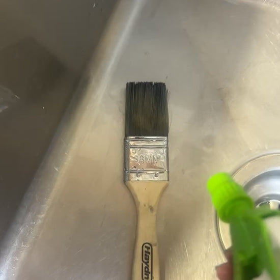 Citra-Force paintbrush cleaning demonstration