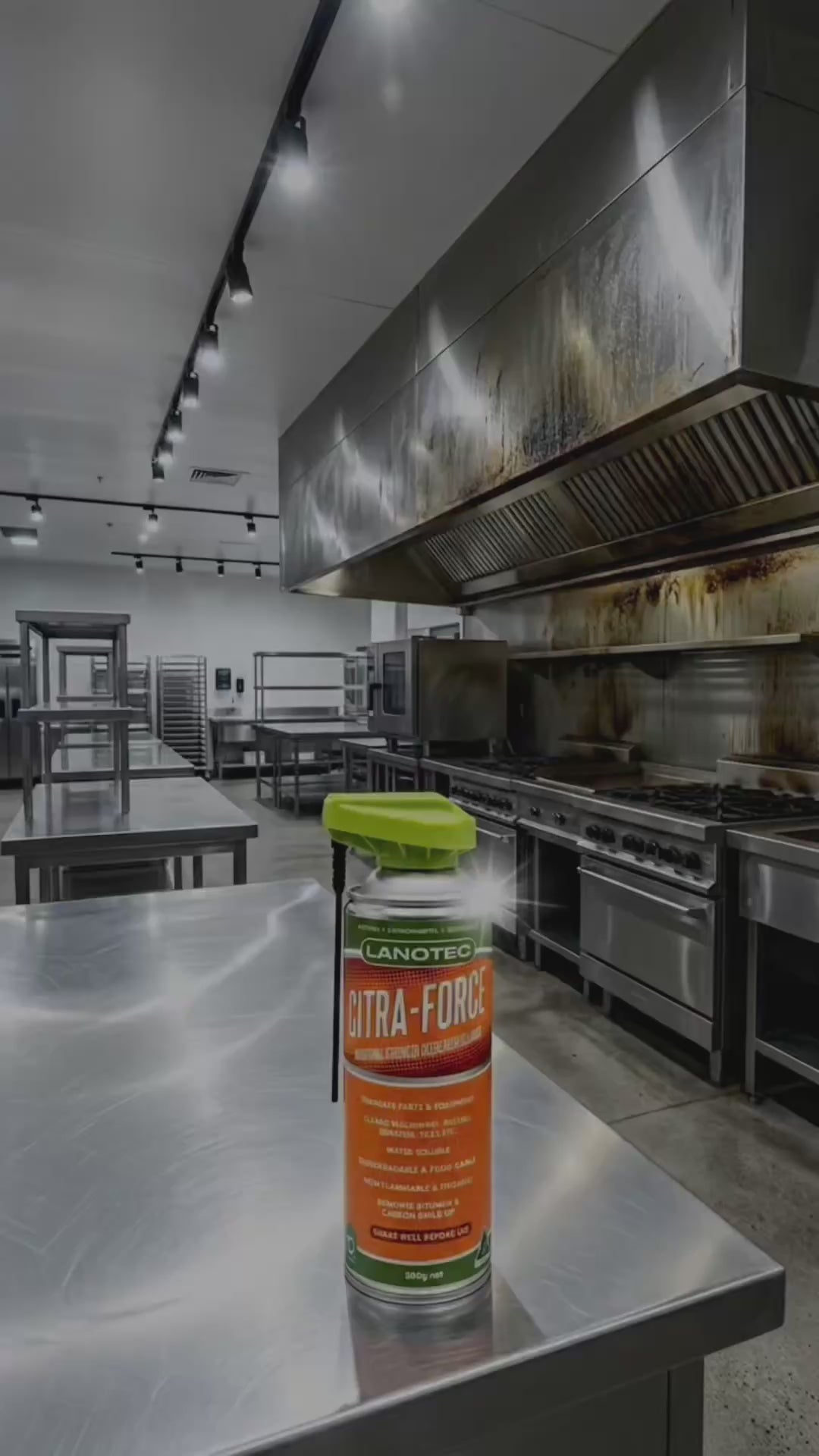 Citra-Force rangehood filter cleaning demonstration